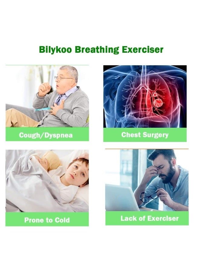 Spirometer Volumetric Exerciser, Portable Spirometer Breathing Trainer, Test Breathing Exercise Measurement System. (600-1200ml) - Image 3